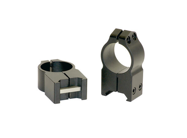 Warne Maxima Ring Fast 1" Sort/Matte Warne Ringmontasje for Weaver/Picatinny 